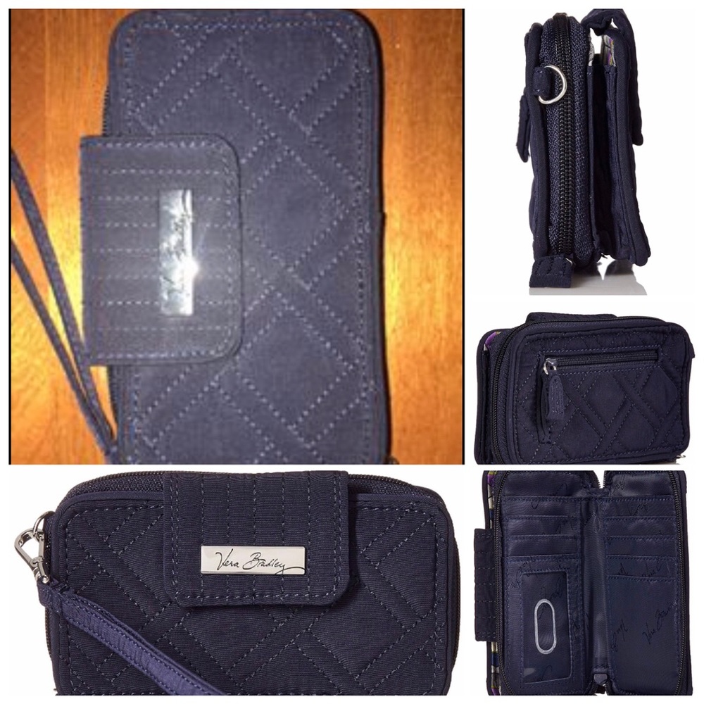 Navy Blue Vera Bradley iPhone Wristlet Brand New